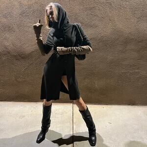 Annette gortz avant garde black hooded